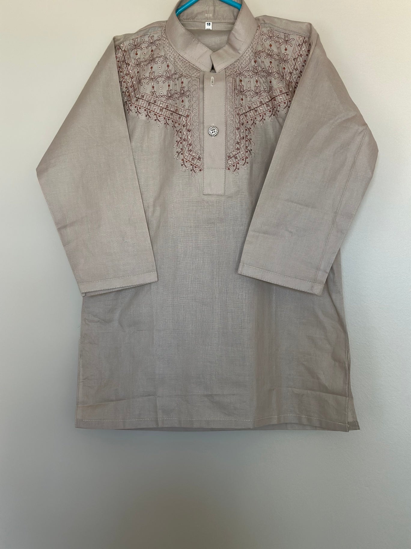 Beige Embroidered 2 PC - No Label