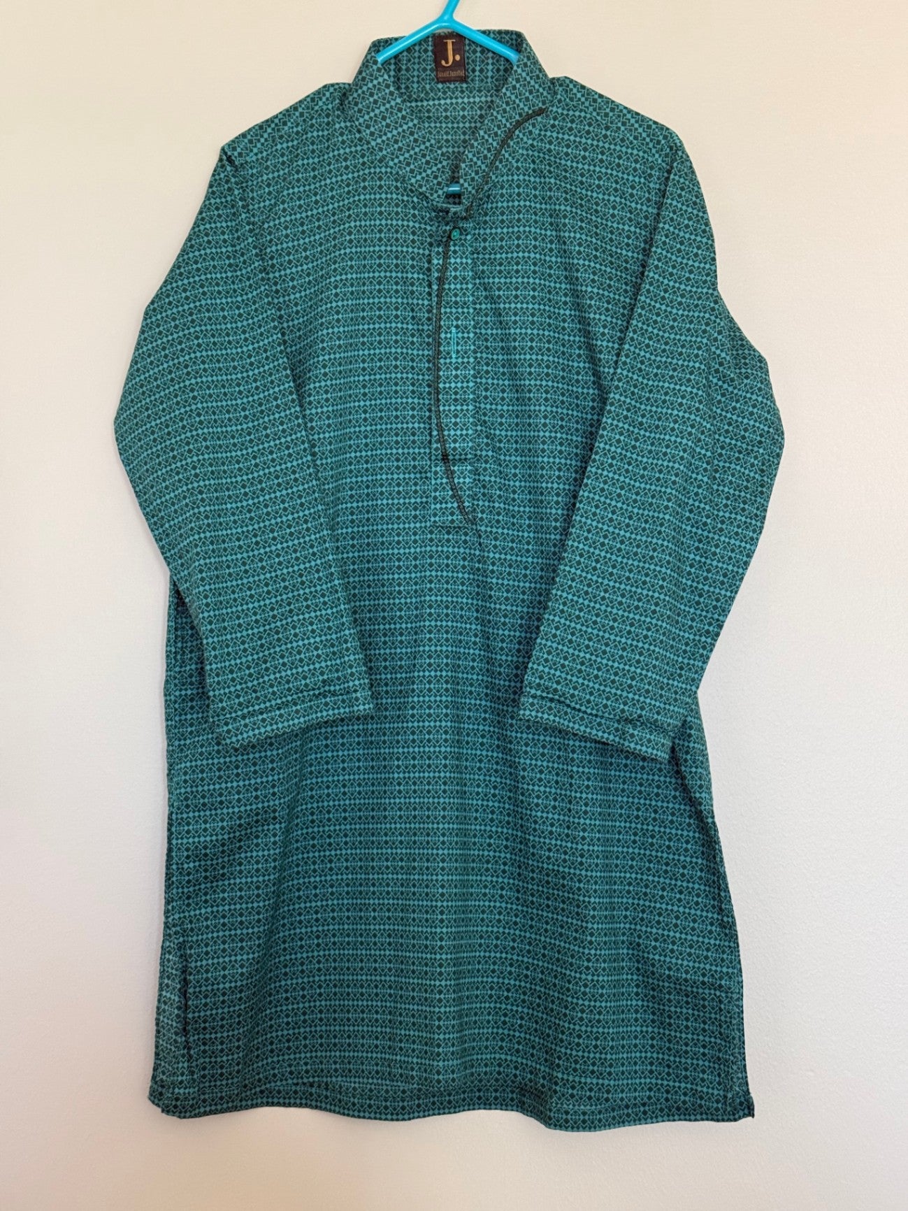 Green Printed Kurta - J.