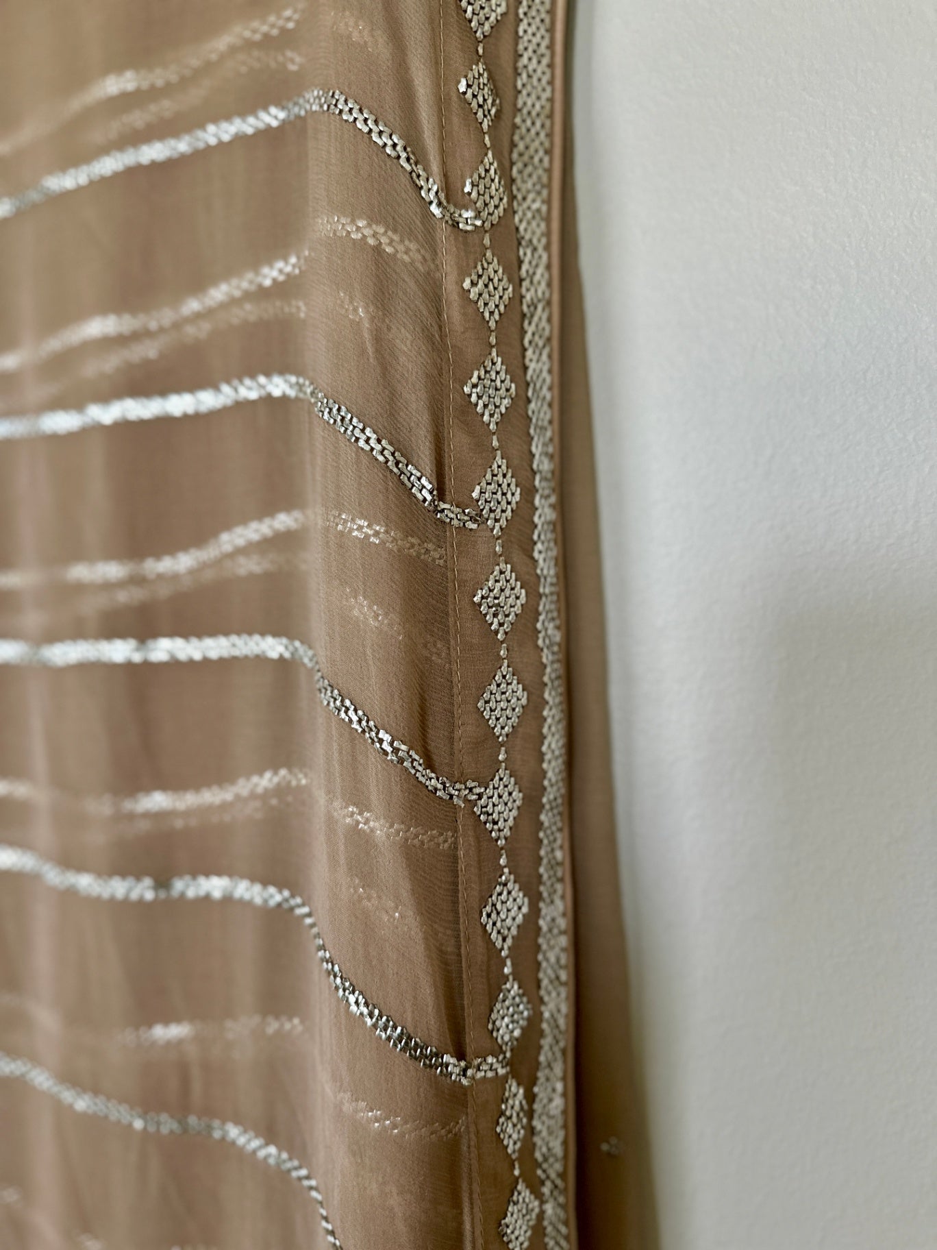 Chiffon Mukesh Saree - No Label
