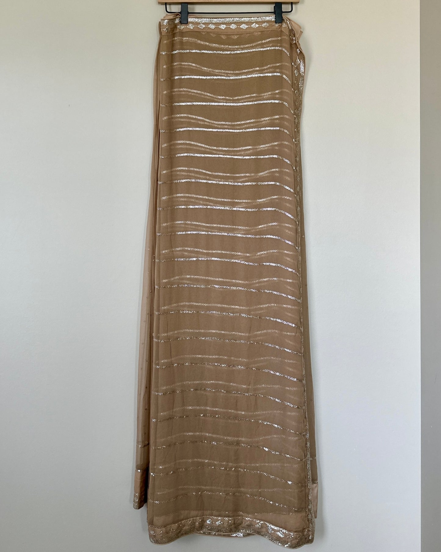 Chiffon Mukesh Saree - No Label