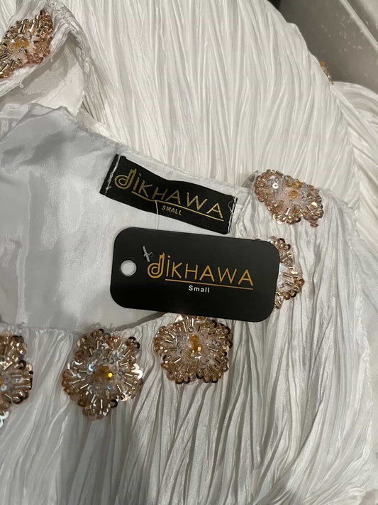 Dikhawa - White Sleeveless