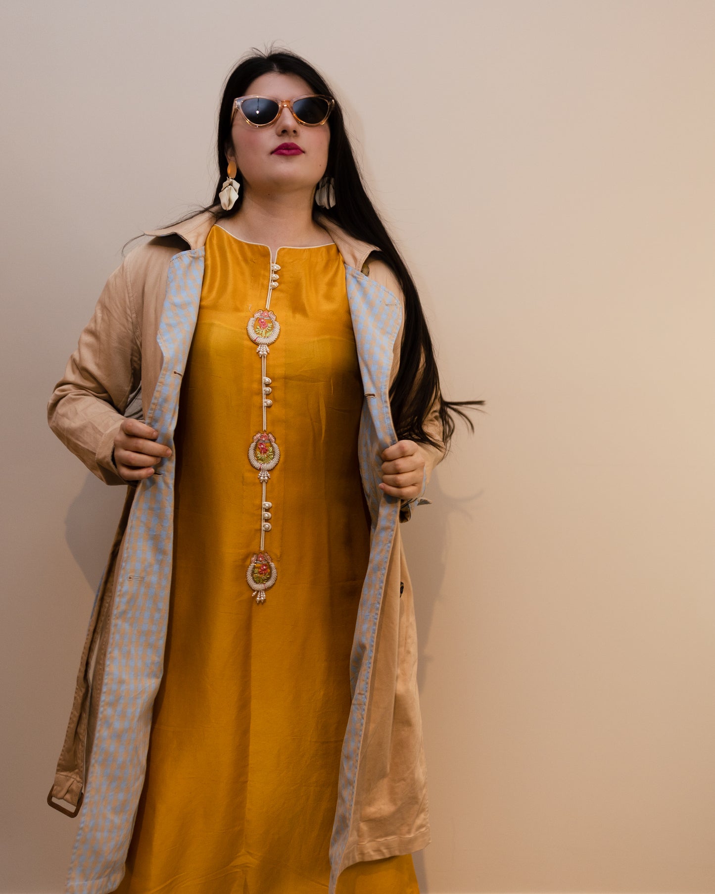 Mustard Raw Silk - Farah Talib Aziz