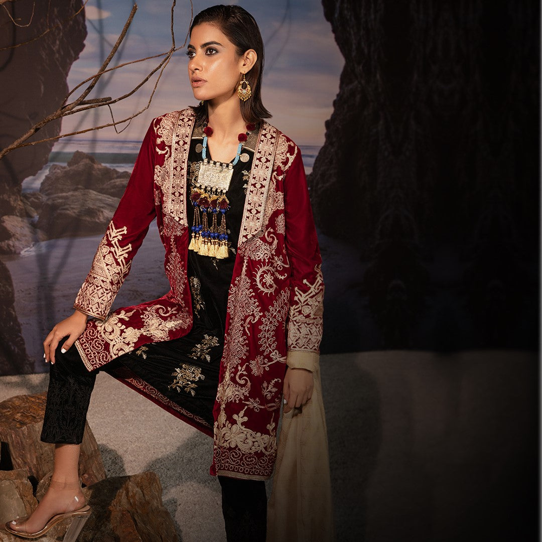 Velvet Jacket - Khaadi