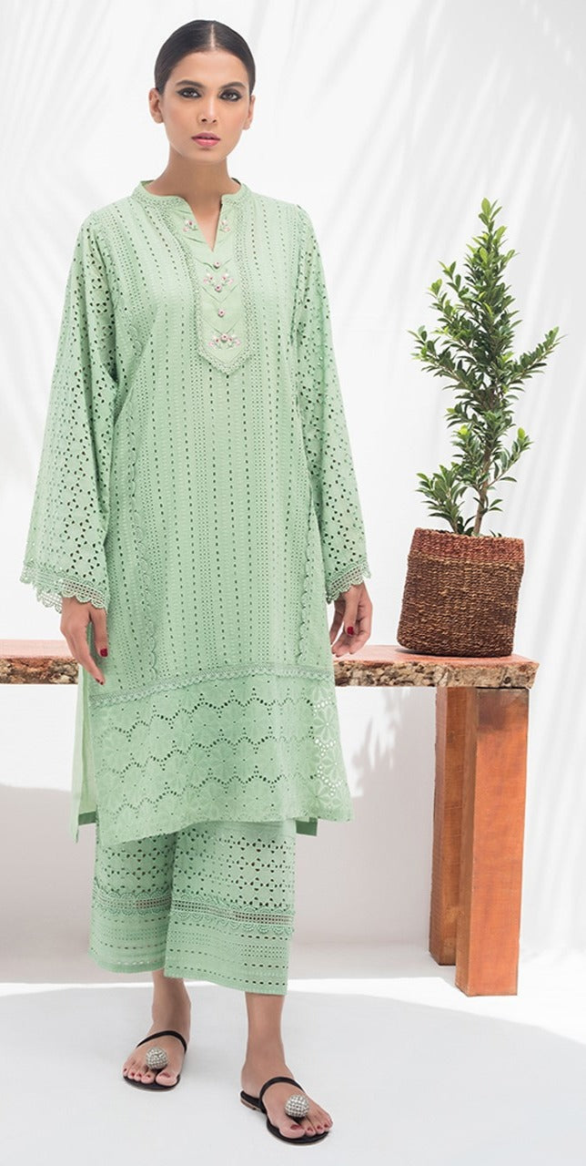 Green Chikan - Sania Maskatiya