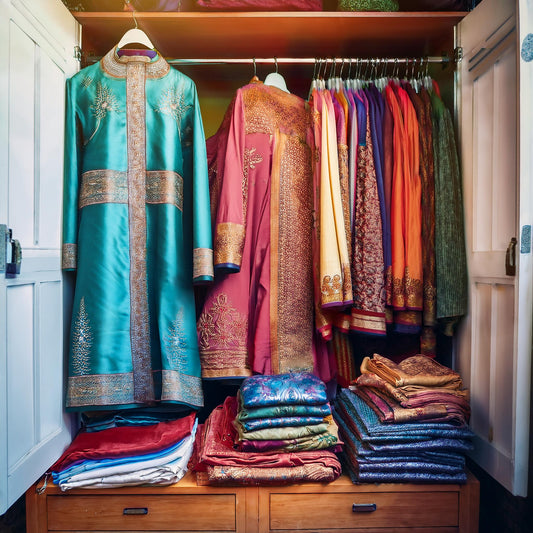 Organizing Pakistani clothes for secondhand selling according to condition