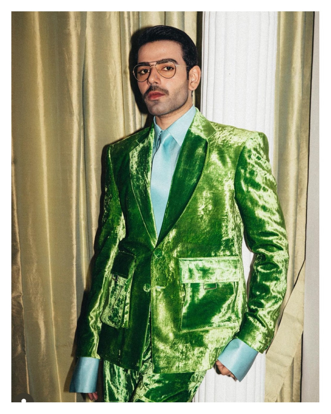 Hussain Rehar Velvet green Jacket The Phir Story Review Blog