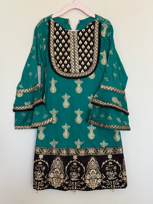 Teal & black - Garnet
