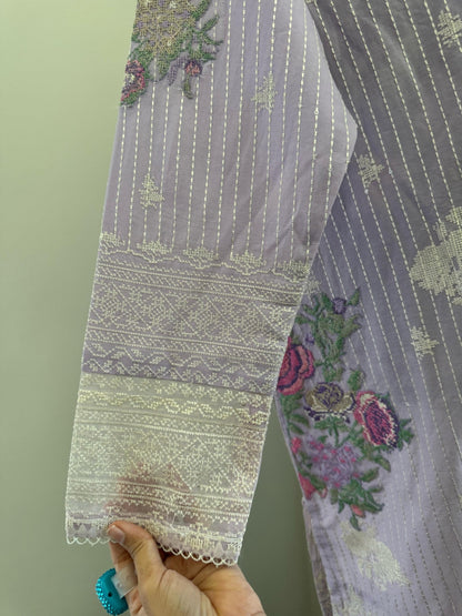 Lawn 1b Purple- Zara Shahjahan
