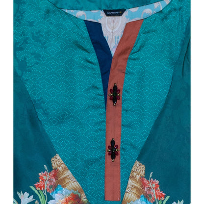 Silk Kurta - Sapphire