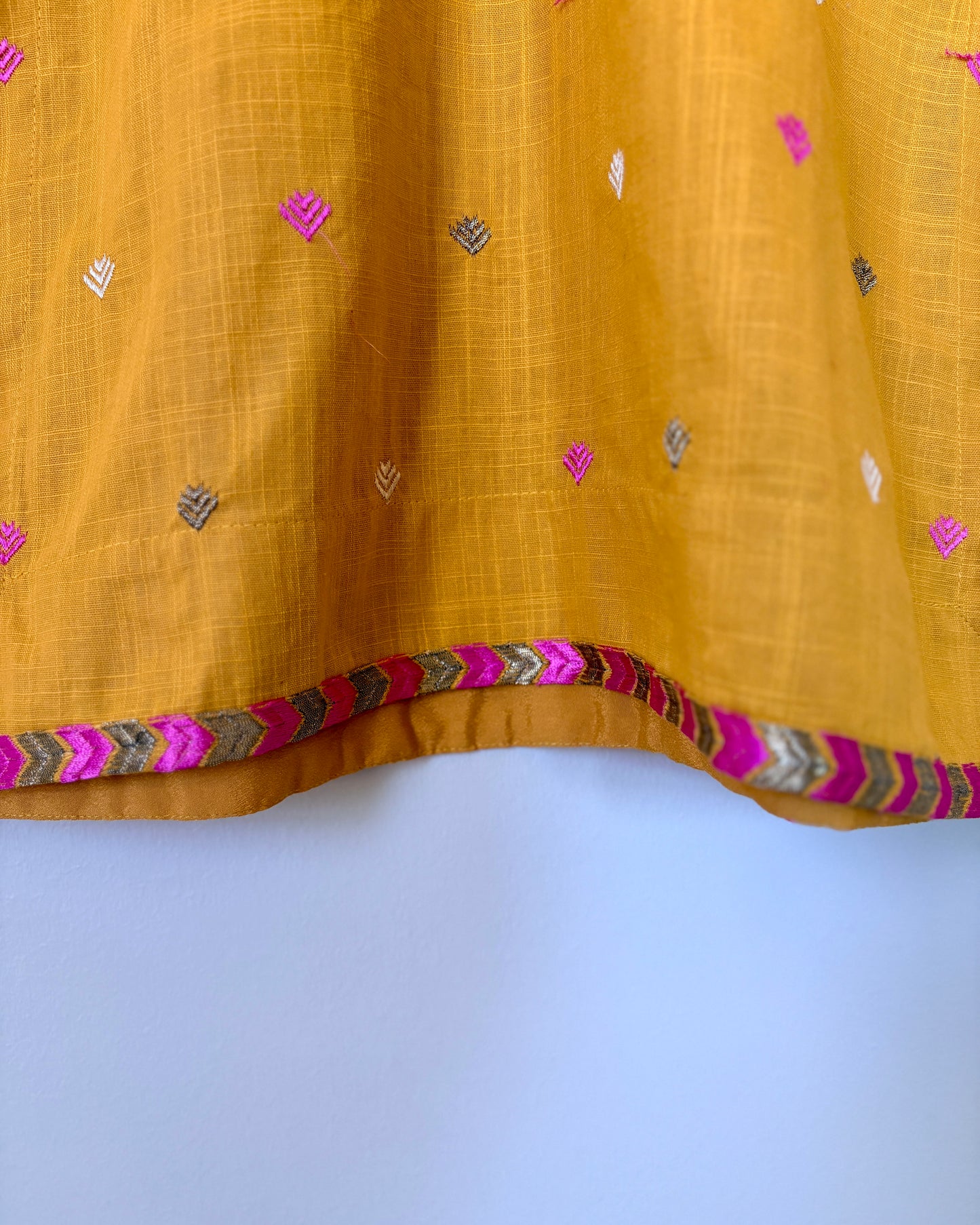 Mustard Embroidered Kurta - Khaadi