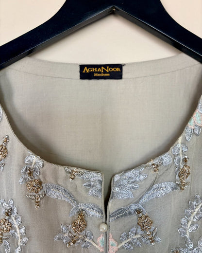 Embroidered Shirt - Agha Noor