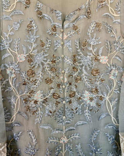 Embroidered Shirt - Agha Noor