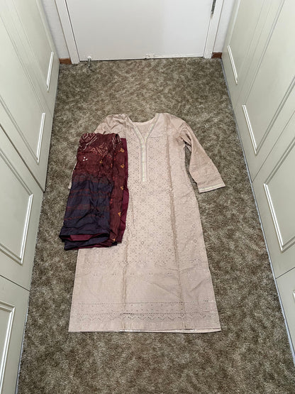 Luxury Lawn Embroidered Suit