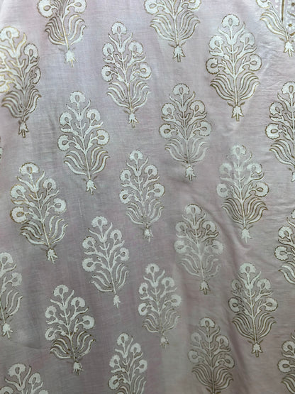 Cotton Block Print Saree