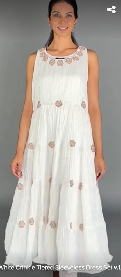 Dikhawa - White Sleeveless