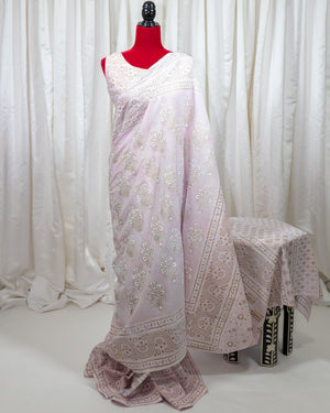Cotton Block Print Saree