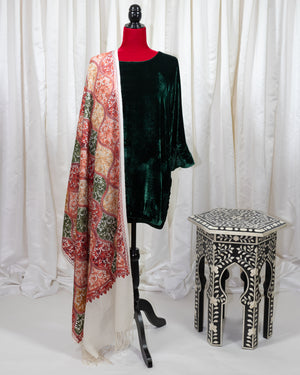Pashmina with Velvet Kurta - No Label