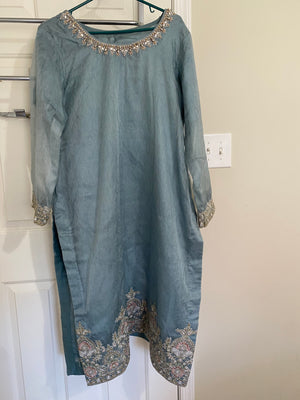 Ice Blue Suit - Maria B.