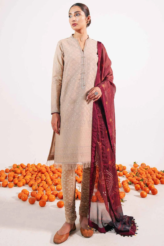 Luxury Lawn Embroidered Suit - Zara Shahjahan