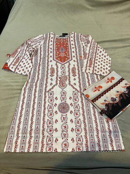 Printed Georgette Silk - Asim Jofa