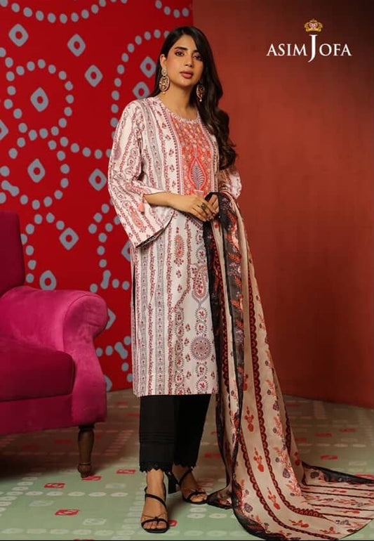 Printed Georgette Silk - Asim Jofa